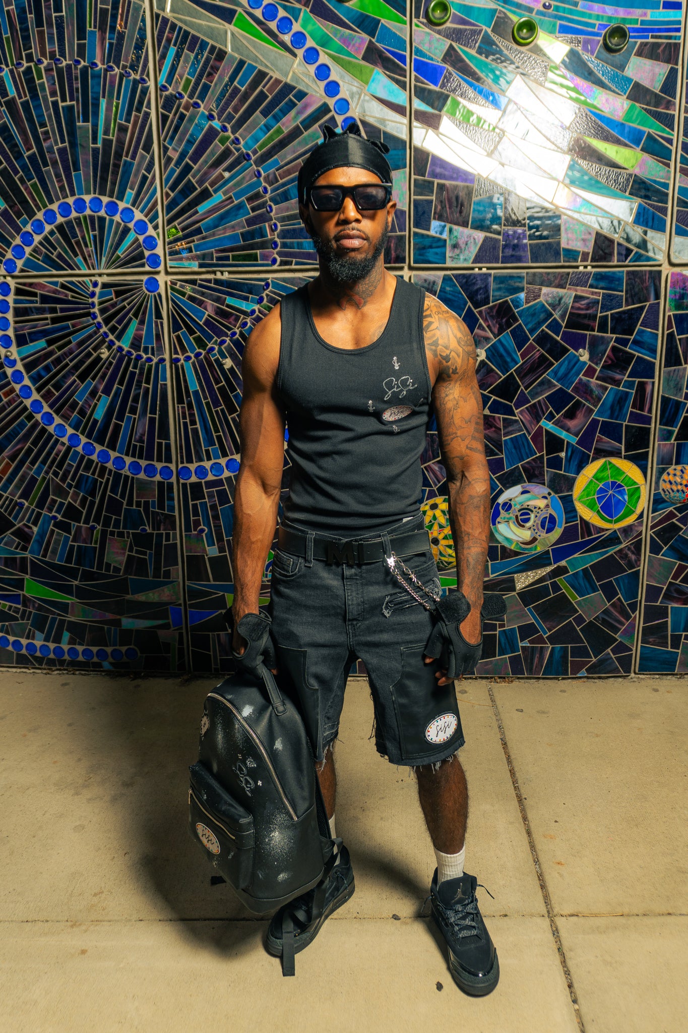 Carpenter”Biker Patched”Shorts